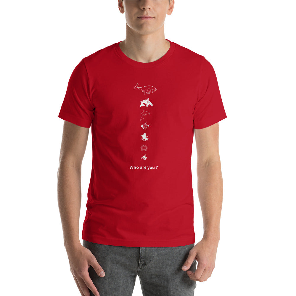 T-shirt unisexe Who are you