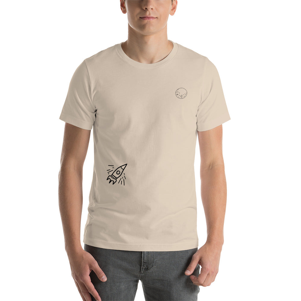T-shirt draw To the moon